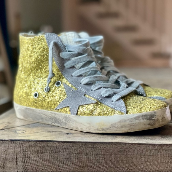 Golden Goose Glitter Sneakers | Rare | Size 6 - Picture 1 of 16